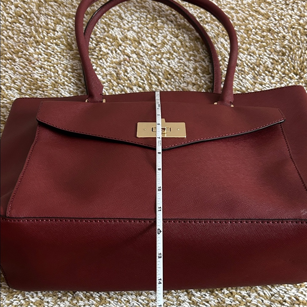 Kate Spade Deep Red Tote Bag - Picture 4 of 6